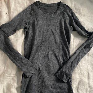 Dark Grey Long Sleeve Lululemon Top
